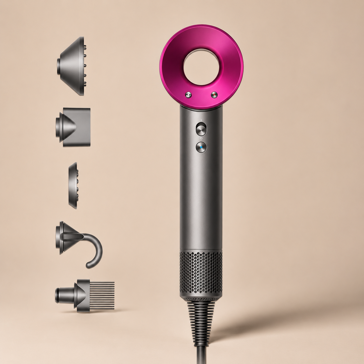 The Dyson Supersonic Hair Dryer Fuchsia
