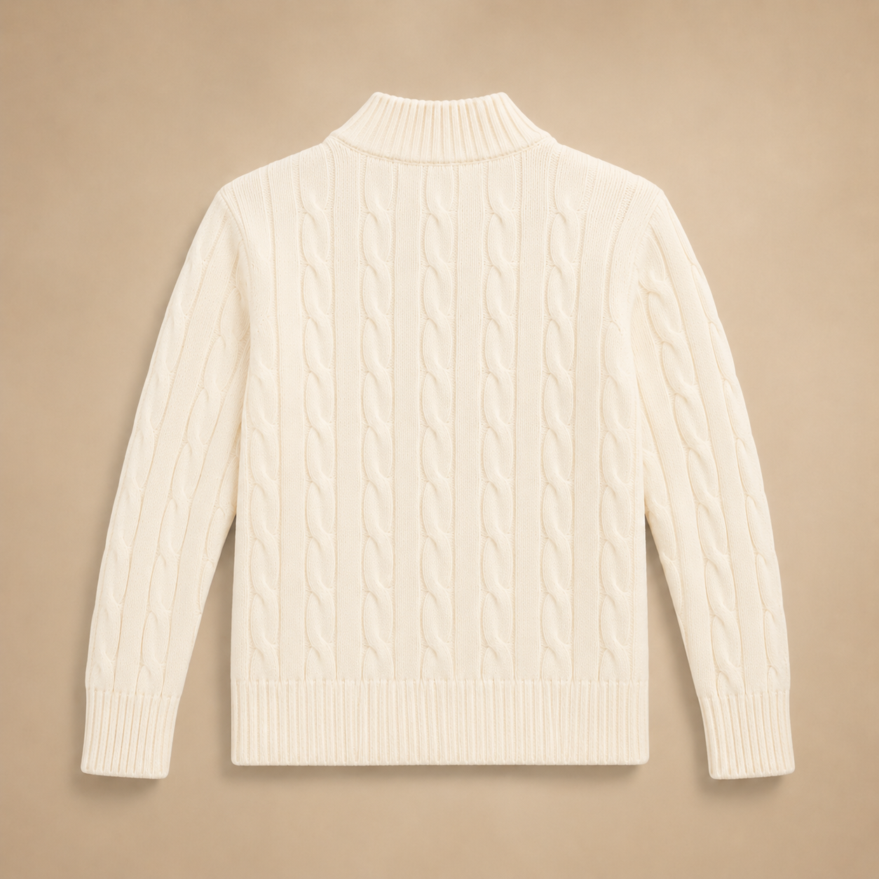 Polo Ralph Lauren Women’s Cable-Knit Cotton Jumper – Zip Neck