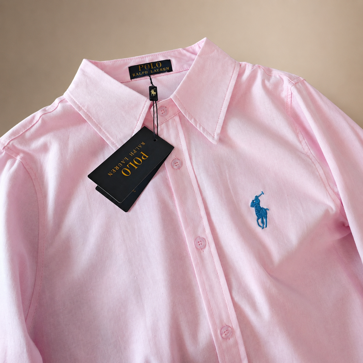 Polo Ralph Lauren Women’s Relaxed-Fit Linen-Look Long Sleeve Shirt