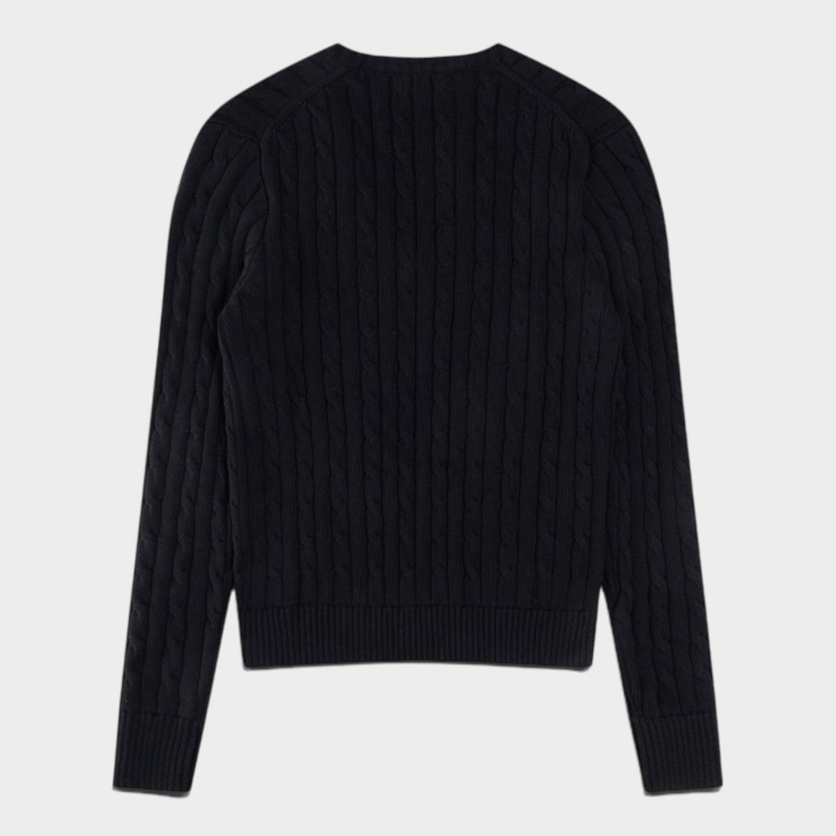 Polo Ralph Lauren Cable-Knit Cotton V-Neck Jumper – Women’s