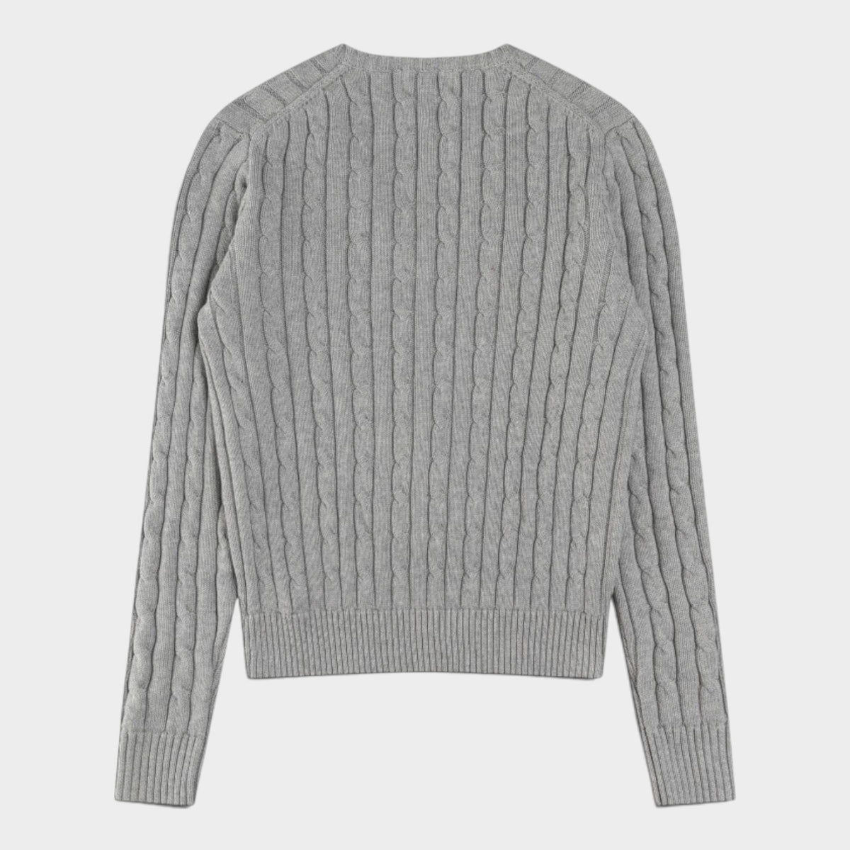 Polo Ralph Lauren Cable-Knit Cotton V-Neck Jumper – Women’s