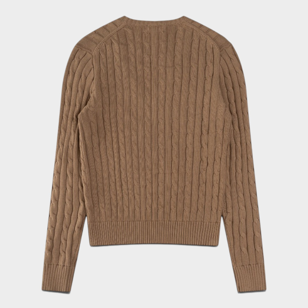 Polo Ralph Lauren Cable-Knit Cotton V-Neck Jumper – Women’s