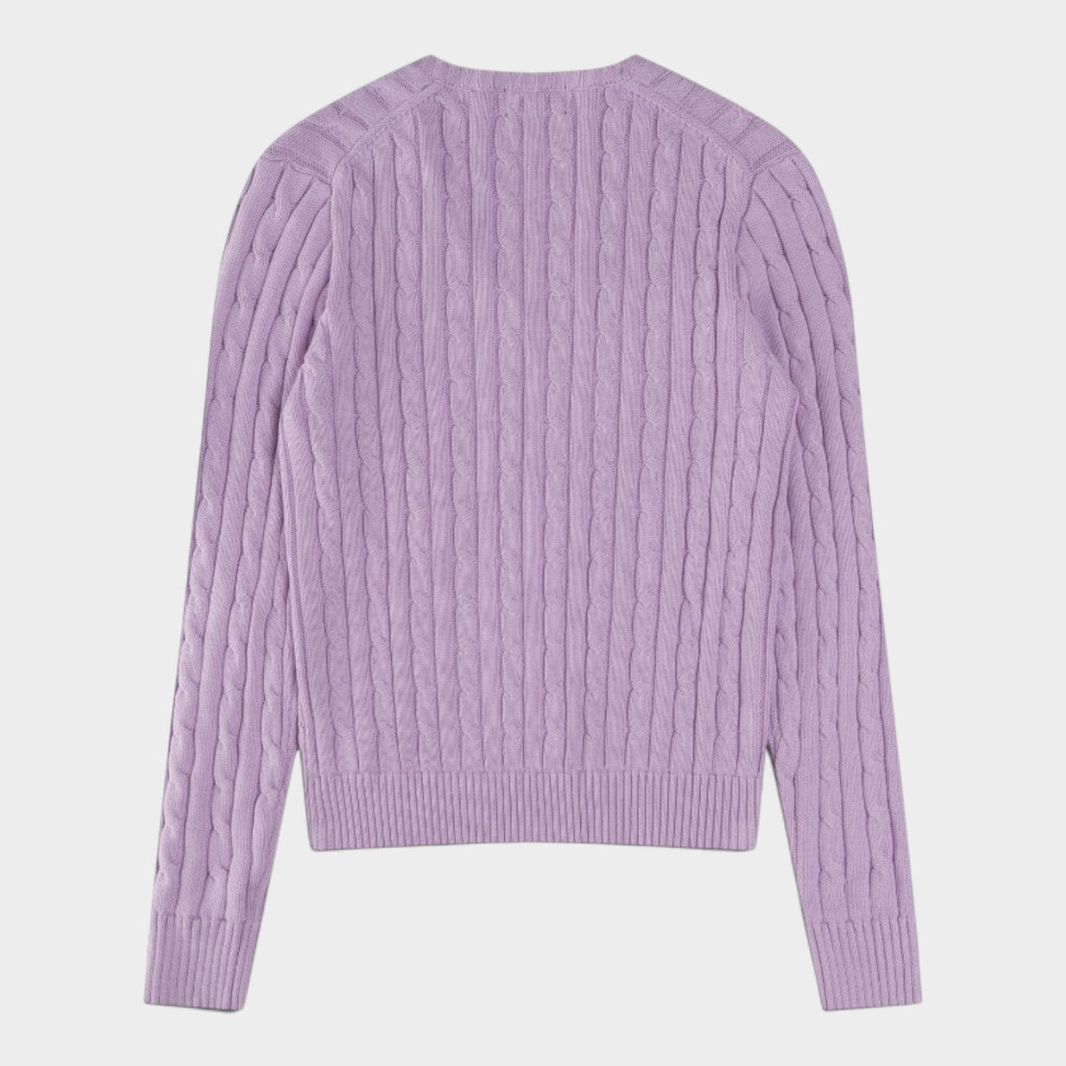 Polo Ralph Lauren Cable-Knit Cotton V-Neck Jumper – Women’s