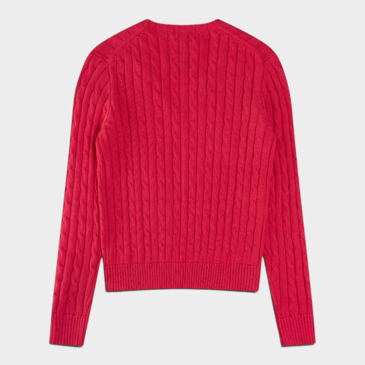Polo Ralph Lauren Cable-Knit Cotton V-Neck Jumper – Women’s