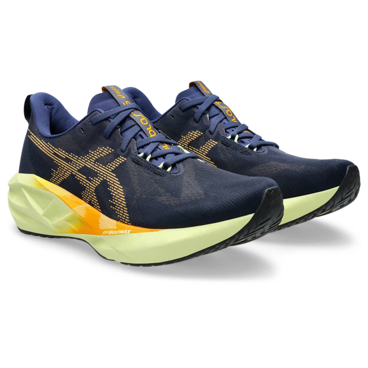 ASICS Novablast 5 women’s running shoes in Midnight Lime