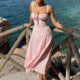 Women's Backless Floral Print Midi Dress for Summer Holiday