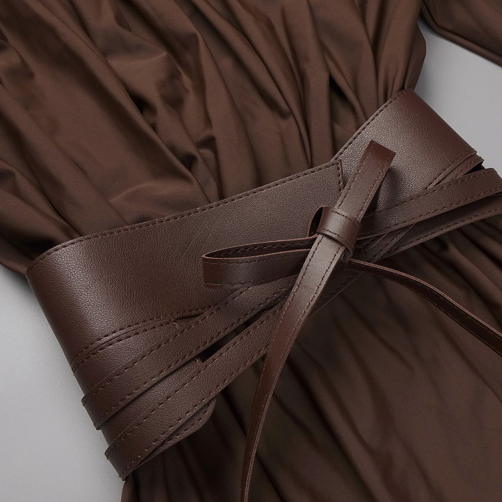 Robe longue élégante pour femme, ajustée à la taille, pour dîner et sortie décontractée