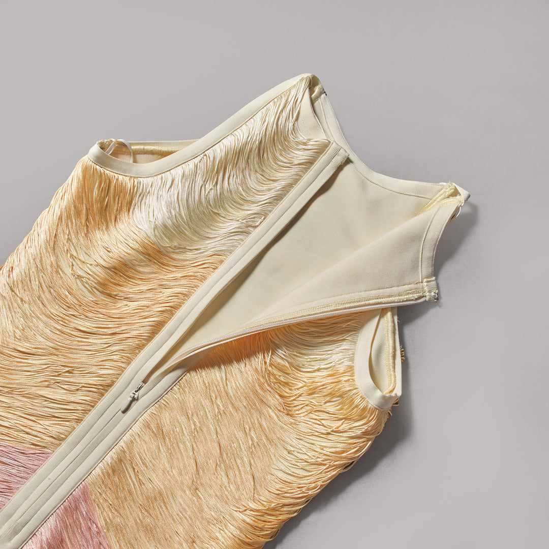 Mini-robe moulante à bandelettes dégradées pour femmes pour les fêtes et les événements