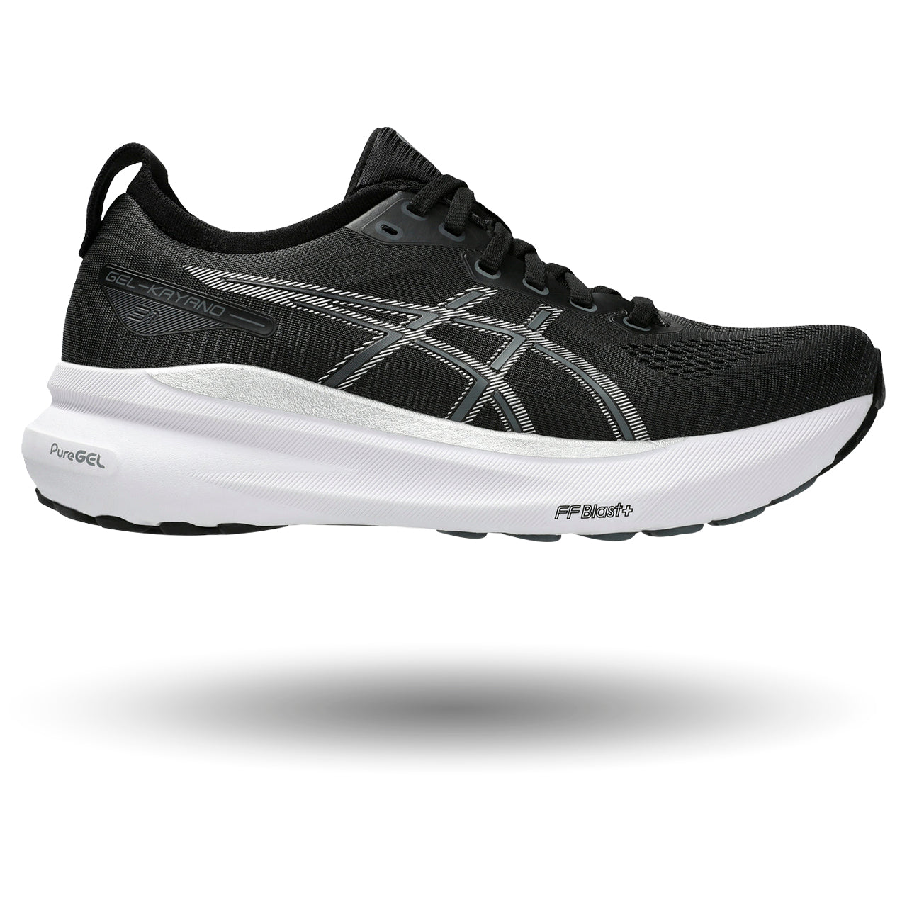 ASICS GEL-Kayano 31 women’s running shoes in Black White
