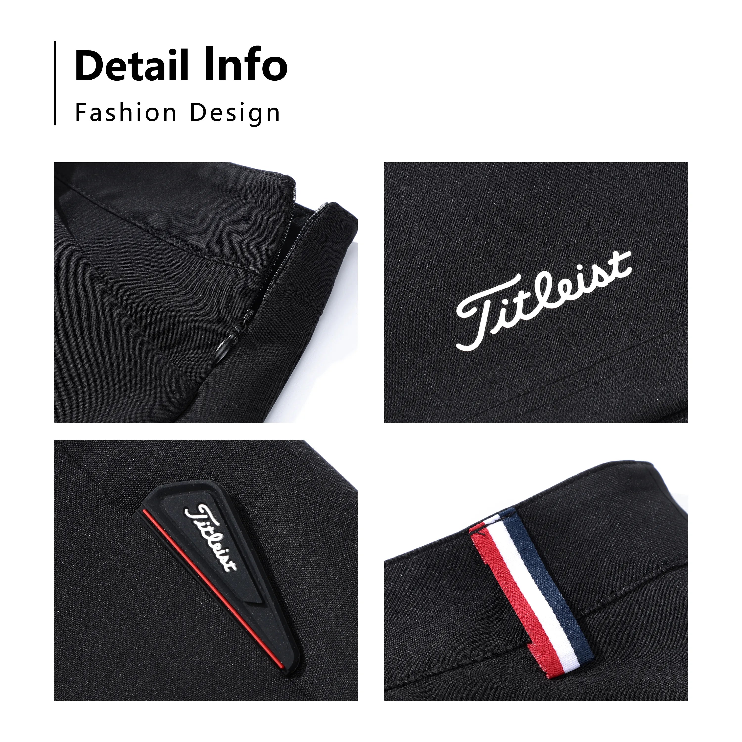 Titleist Tour-Fit high-waisted women's golf skirt with inner compression shorts